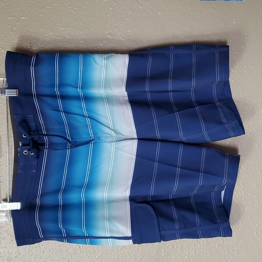 Goodfellow Board Shorts Size 38 Blue Surf Swim